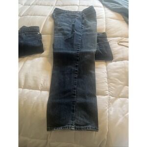 Calvin Klein Mens Straight Leg‎ Jeans Denim Blue Dark Wash Size 40X30 Casual